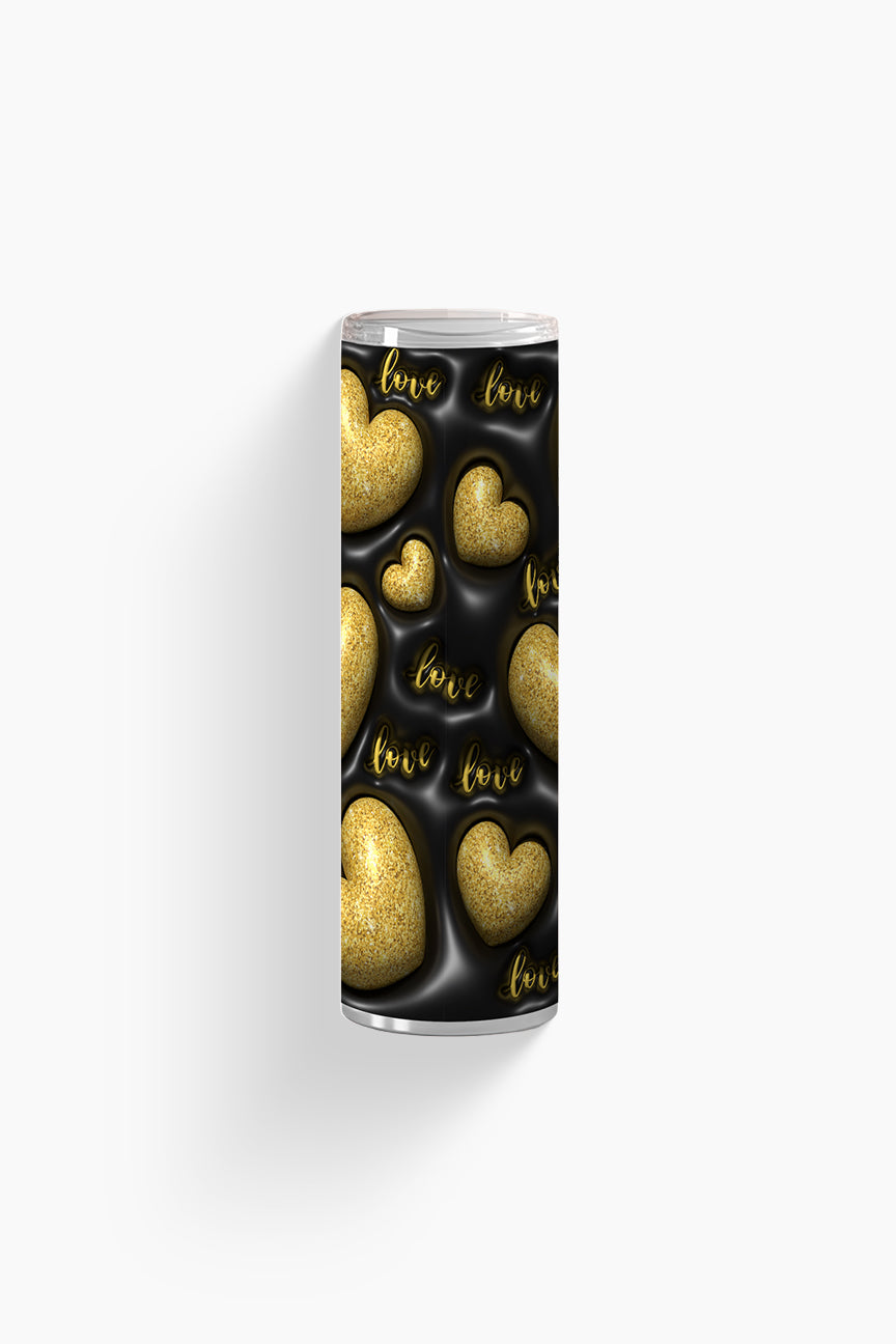 Gold Hearts - Tumbler