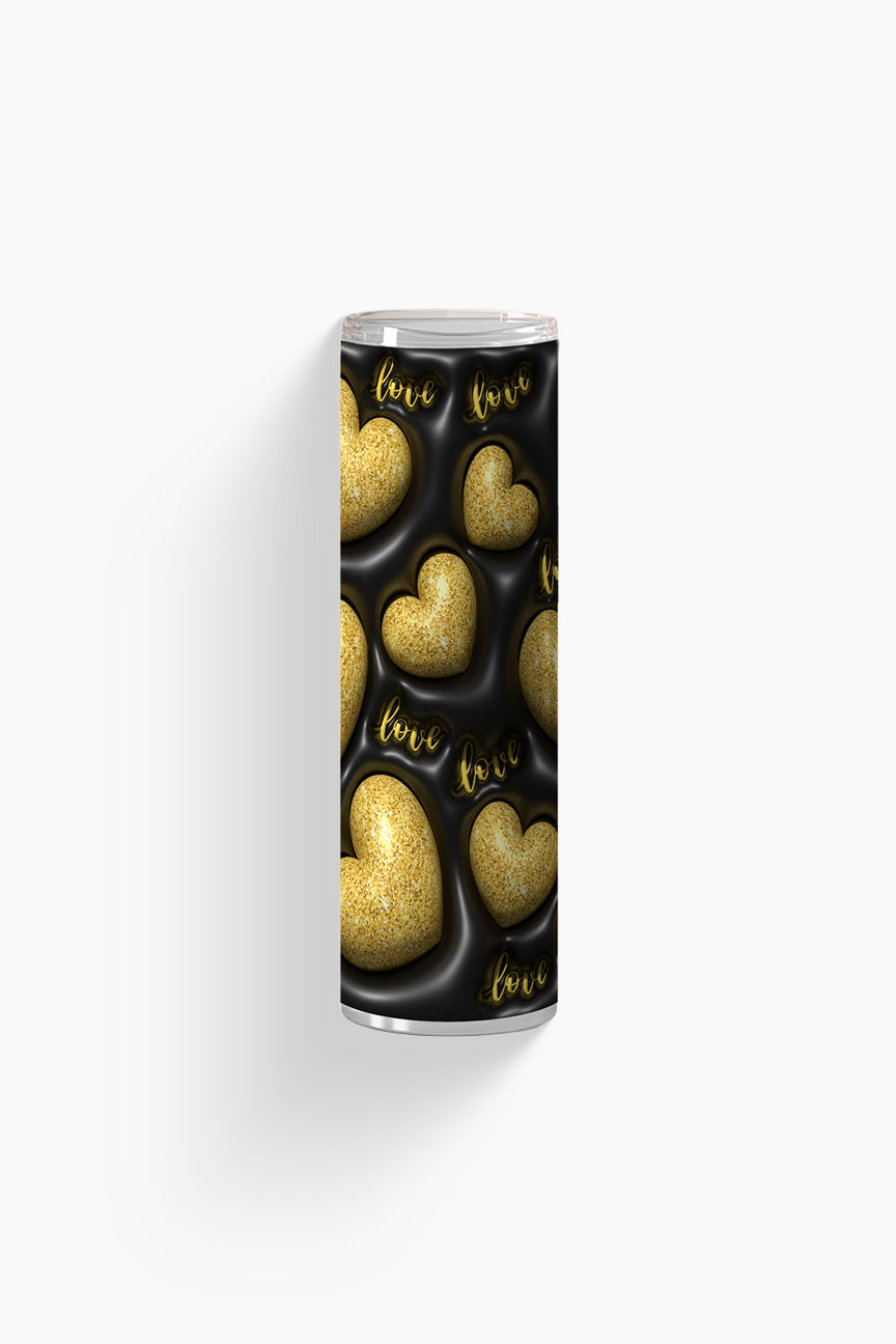 Gold Hearts - Tumbler