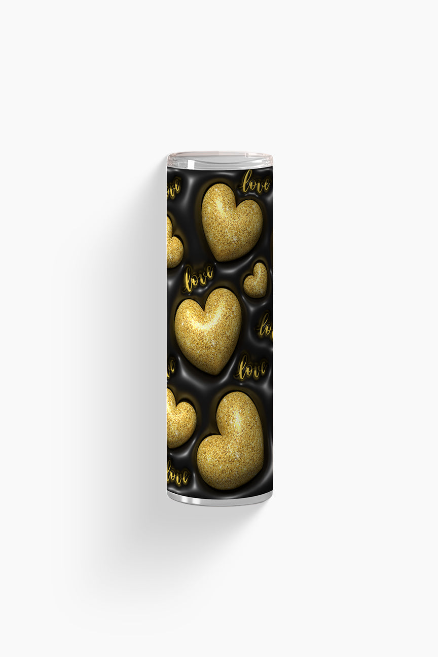 Gold Hearts - Tumbler