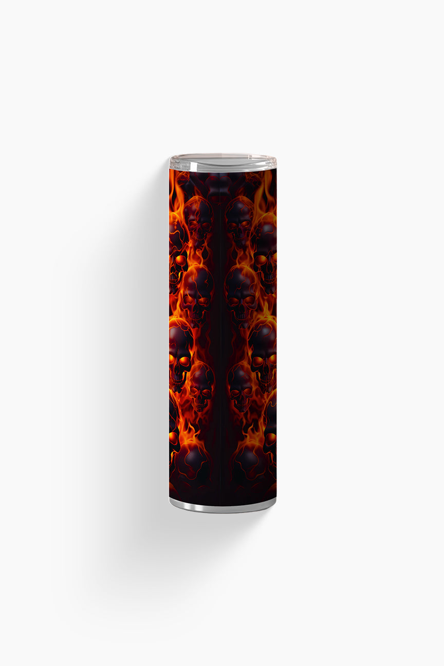 Skull on Fire - Tumbler