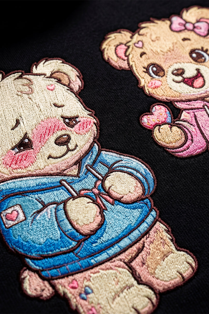 Teddy Love Couple Hoodies