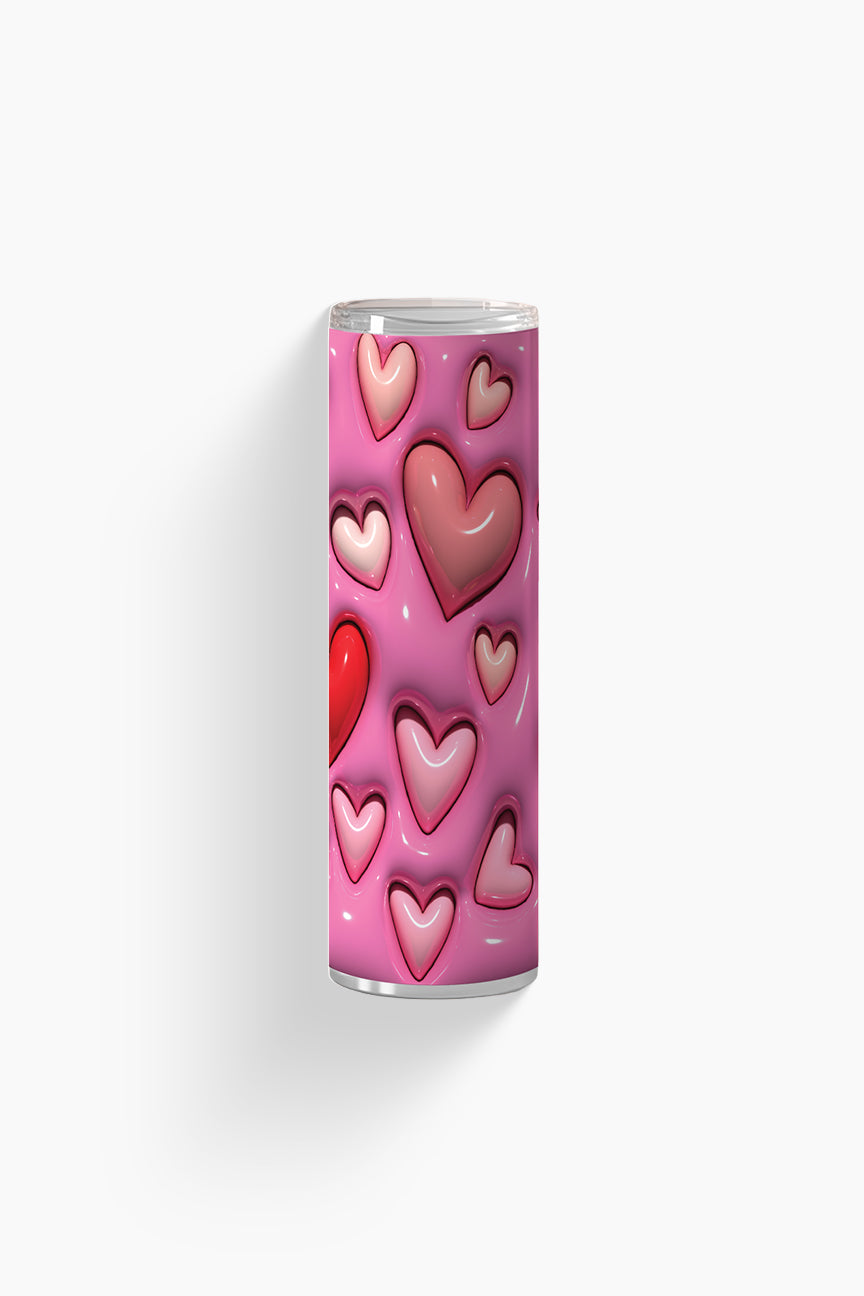 Inflated Pink Hearts - Tumbler