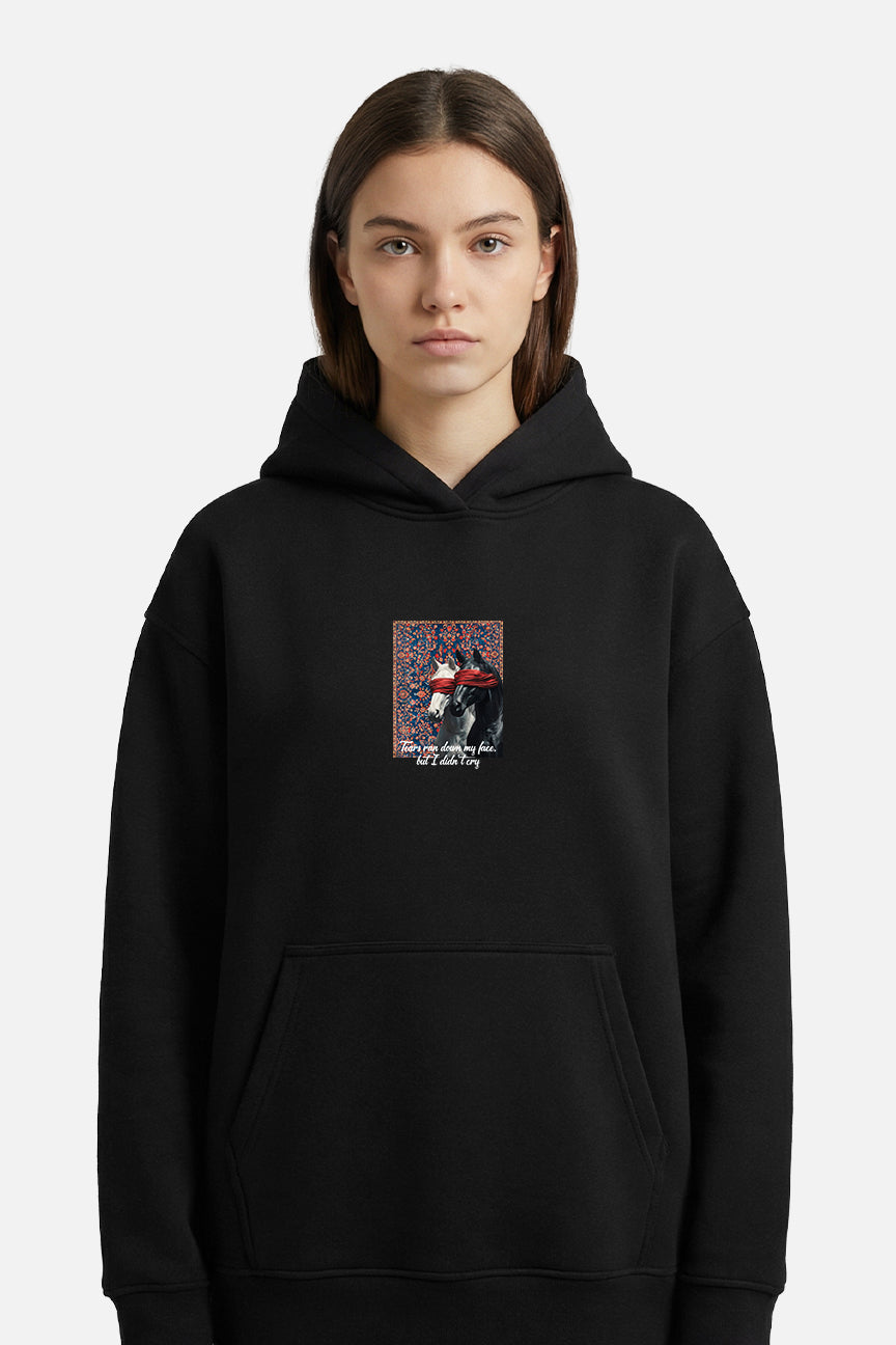 Tears Ran Down My Face Persian Carpet Horses Hoodie