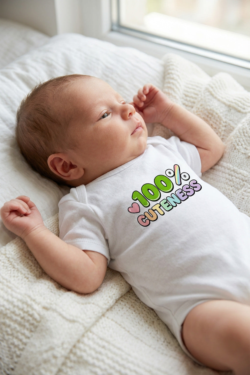 100% Cuteness Baby Romper