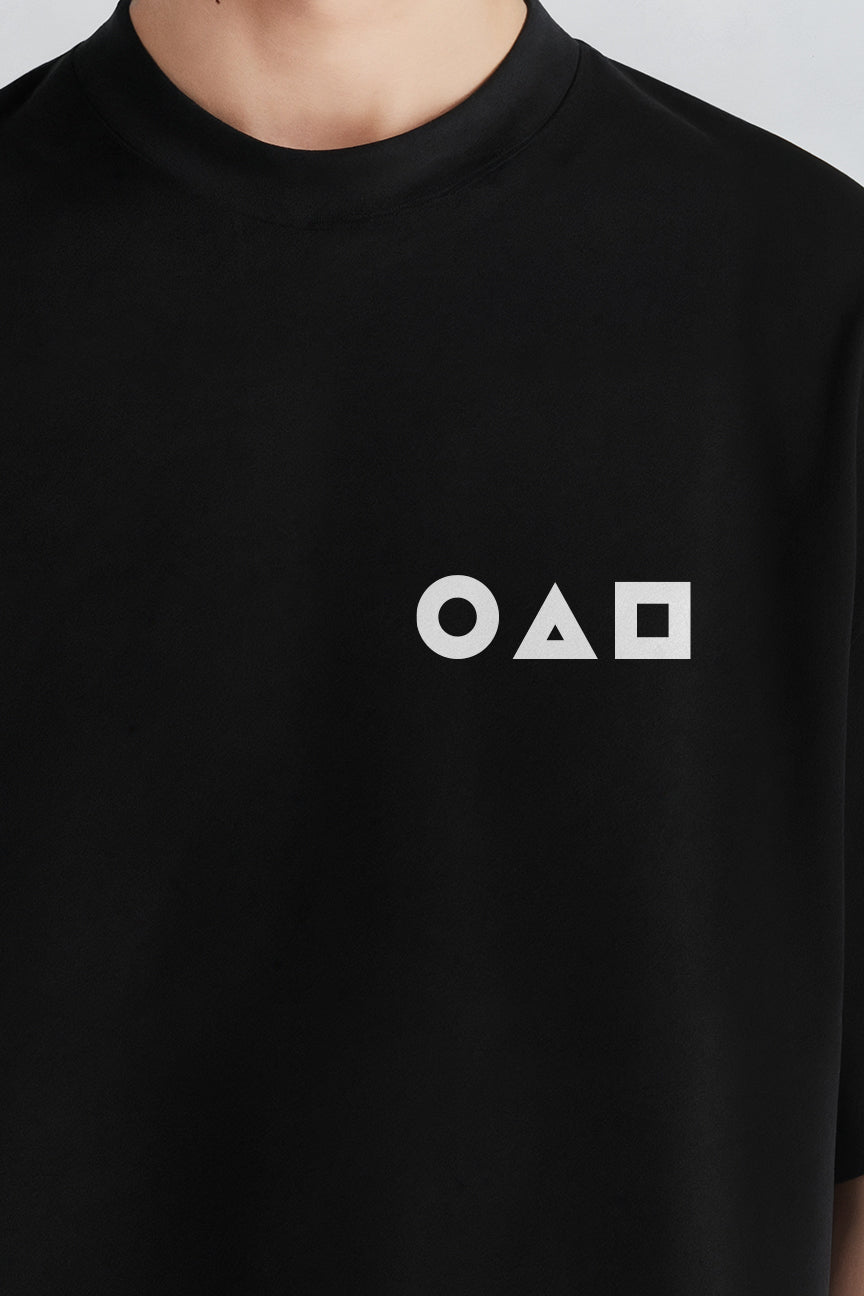 Squid Guards English Oversized Tee - Black