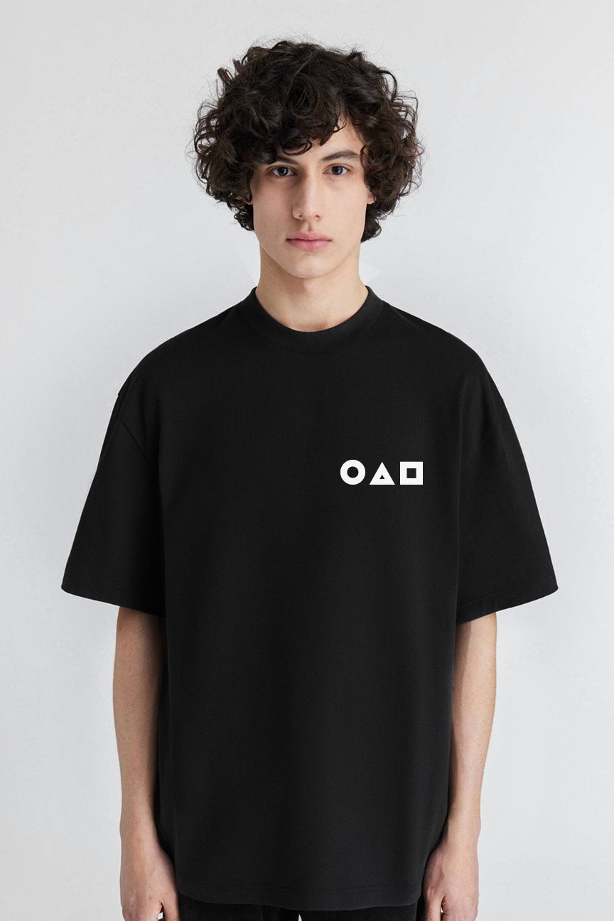 Squid Guards English Oversized Tee - Black
