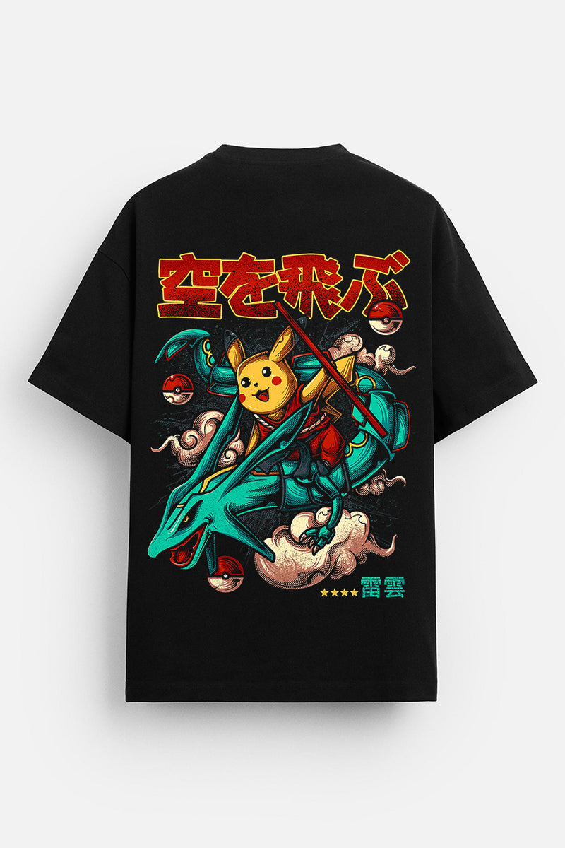 Pikachu and Rayquaza - Pokémon T-Shirt Premium