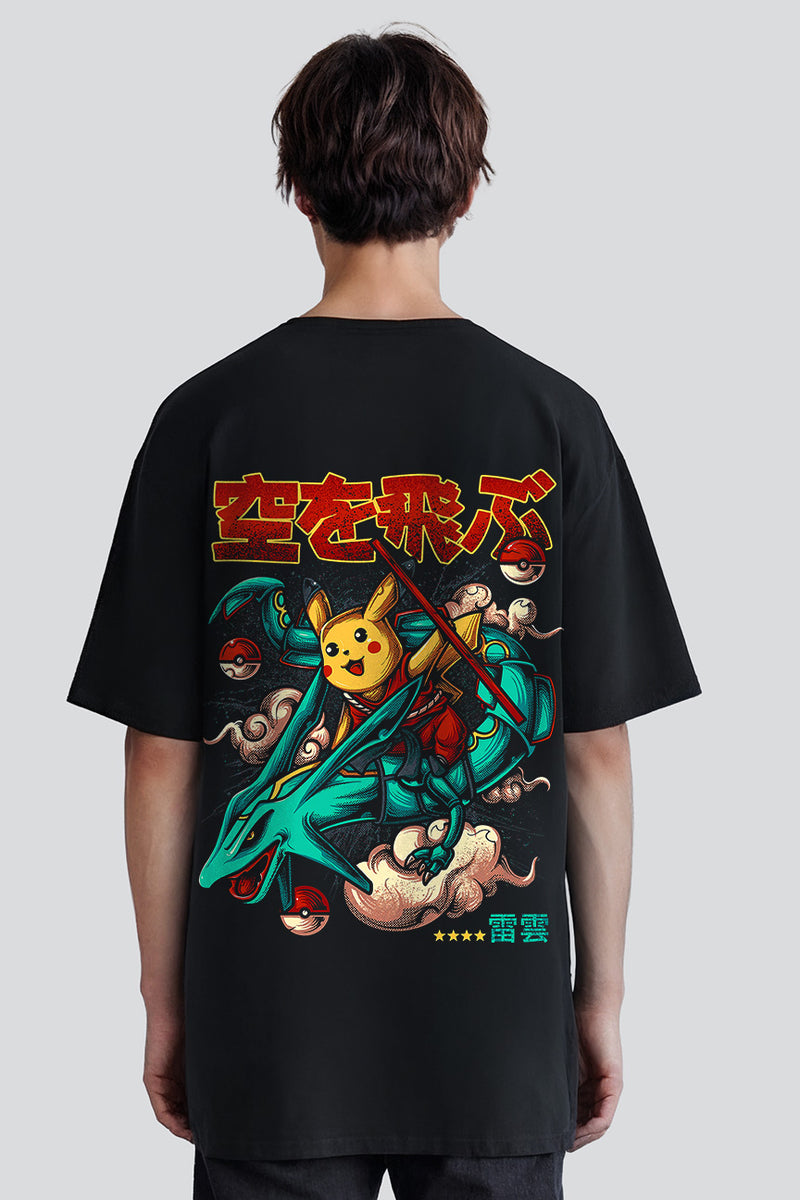 Pikachu and Rayquaza - Pokémon T-Shirt Premium
