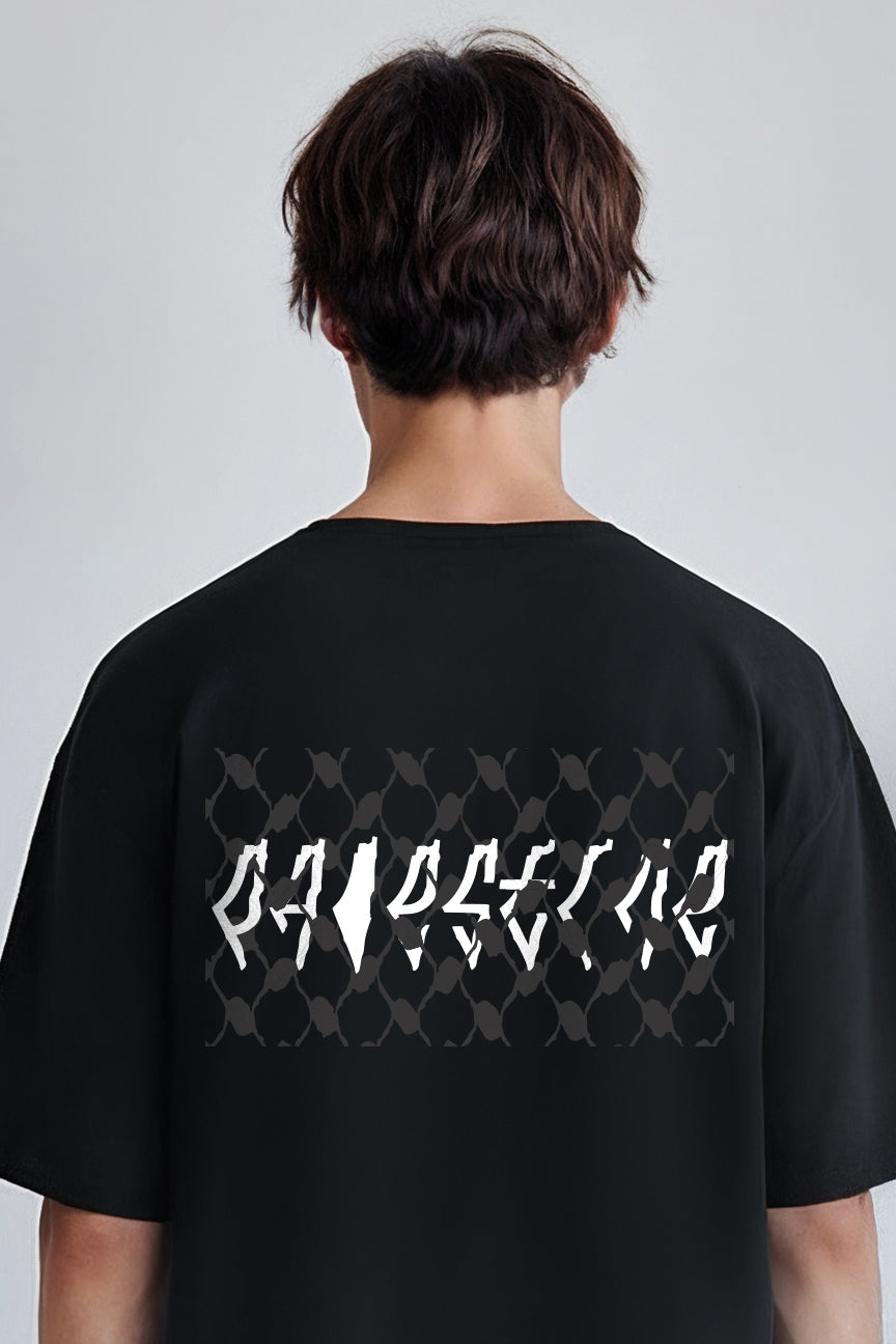 Oversized Palestine T-shirt - Black