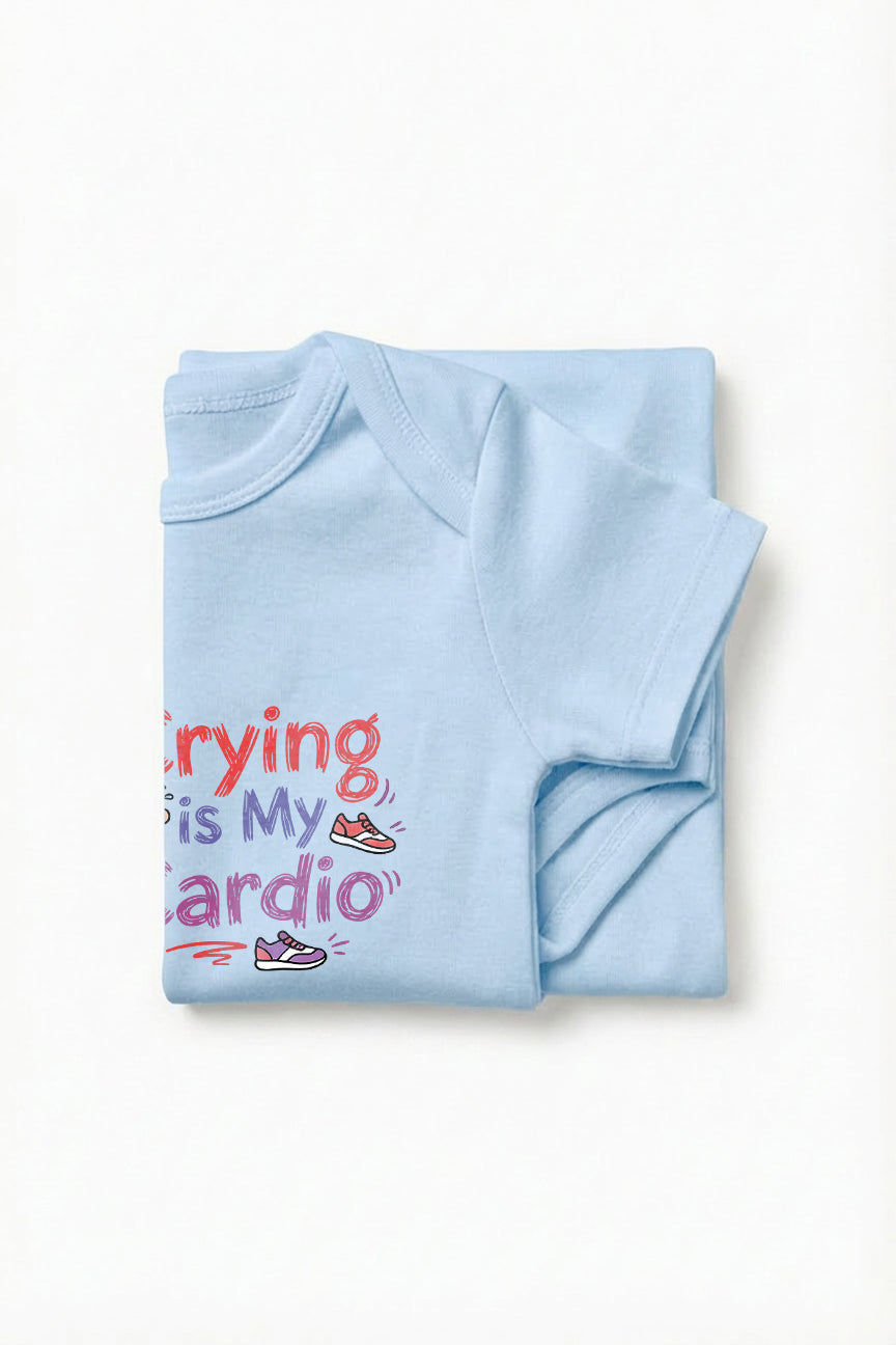 Crying is my Cardio Baby Romper