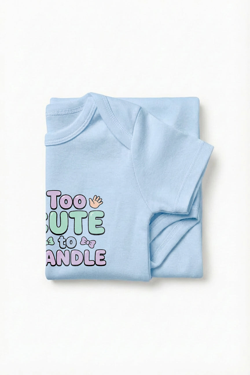 Too cute to handle Baby Romper