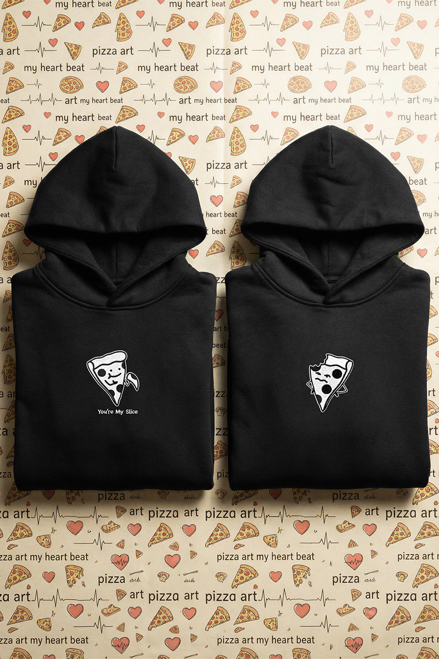 Pizza Love Couple Hoodies