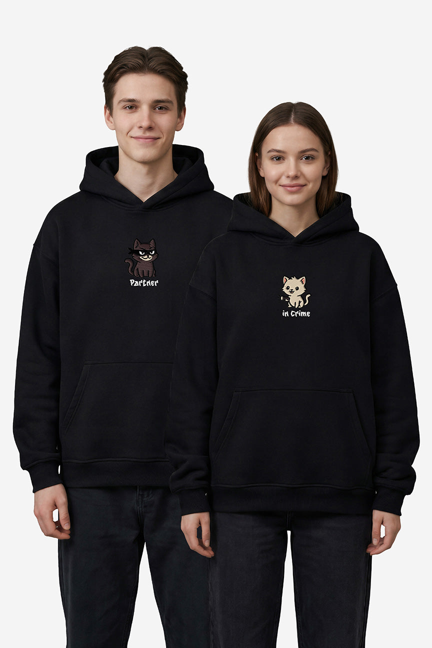 Partner in Crime Couple Hoodies