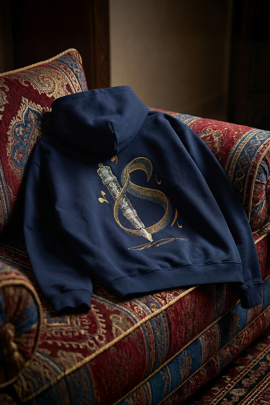 Calligraphy initial letter S Hoodie