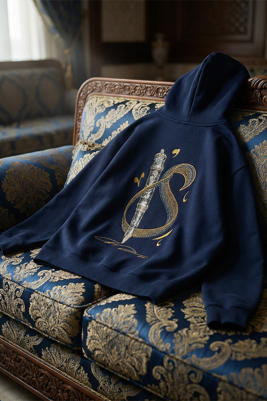 Calligraphy initial letter S Hoodie