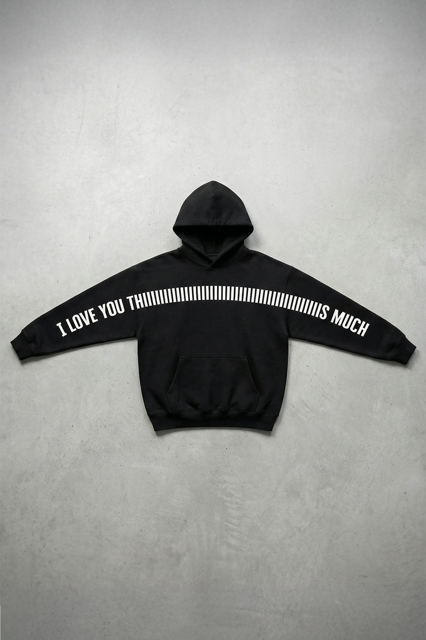 I Love you Thiiiiiiiiiis Much Hoodie - Midnight Romance Color
