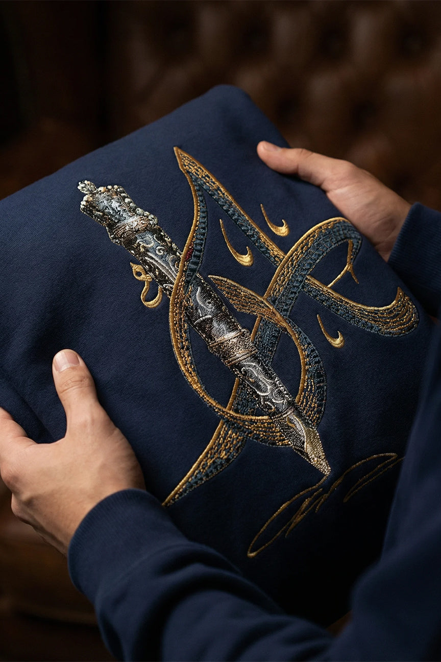 Calligraphy initial letter A Hoodie