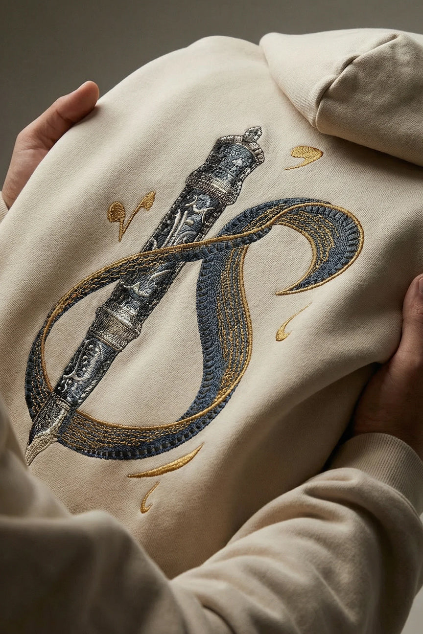 Calligraphy initial letter S Hoodie