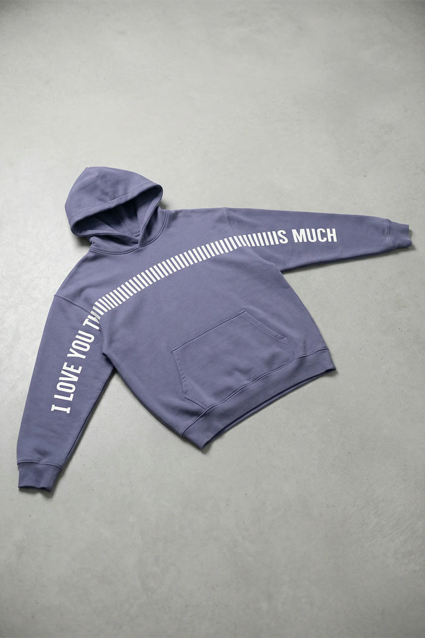 I Love you Thiiiiiiiiiis Much Hoodie - Sultan Violet Color