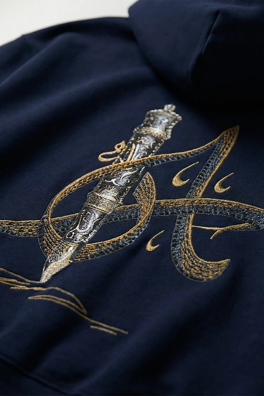 Calligraphy initial letter A Hoodie