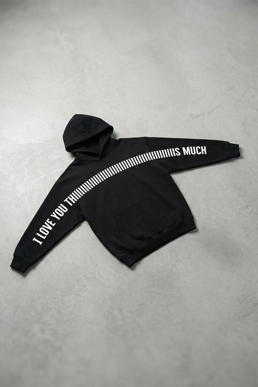 I Love you Thiiiiiiiiiis Much Hoodie - Midnight Romance Color