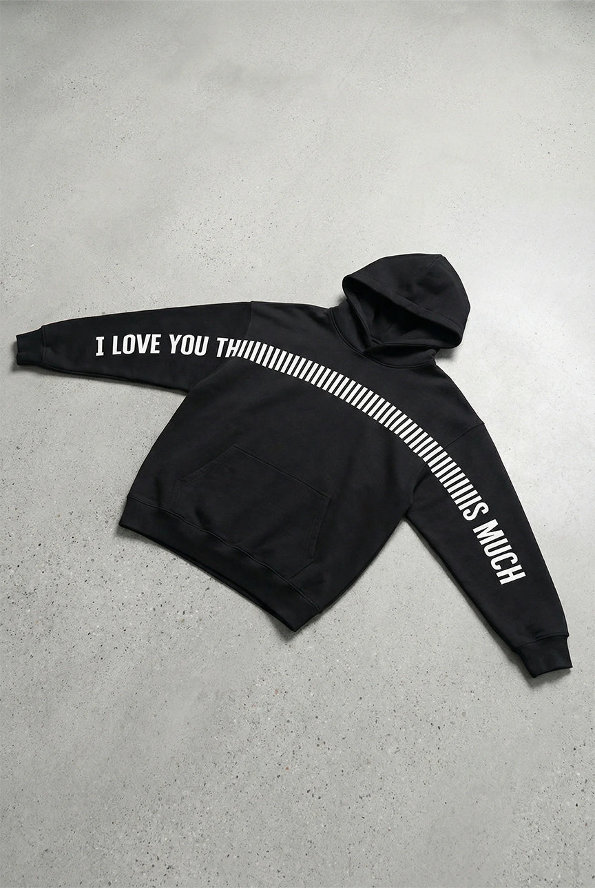 I Love you Thiiiiiiiiiis Much Hoodie - Midnight Romance Color