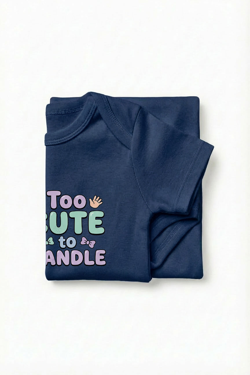 Too cute to handle Baby Romper