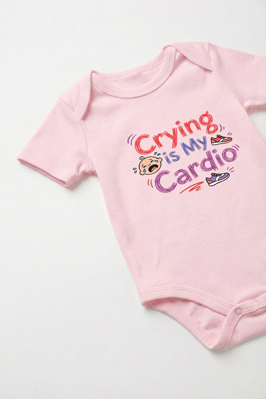 Crying is my Cardio Baby Romper