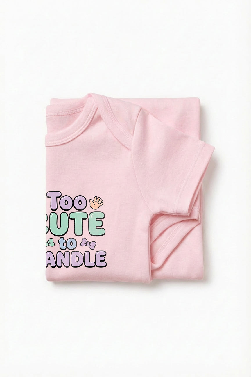 Too cute to handle Baby Romper