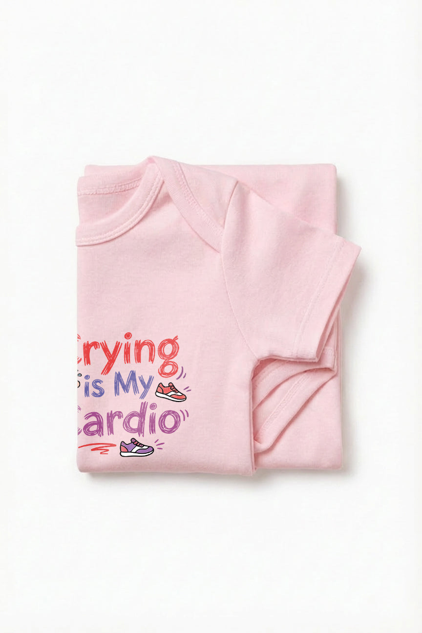 Crying is my Cardio Baby Romper