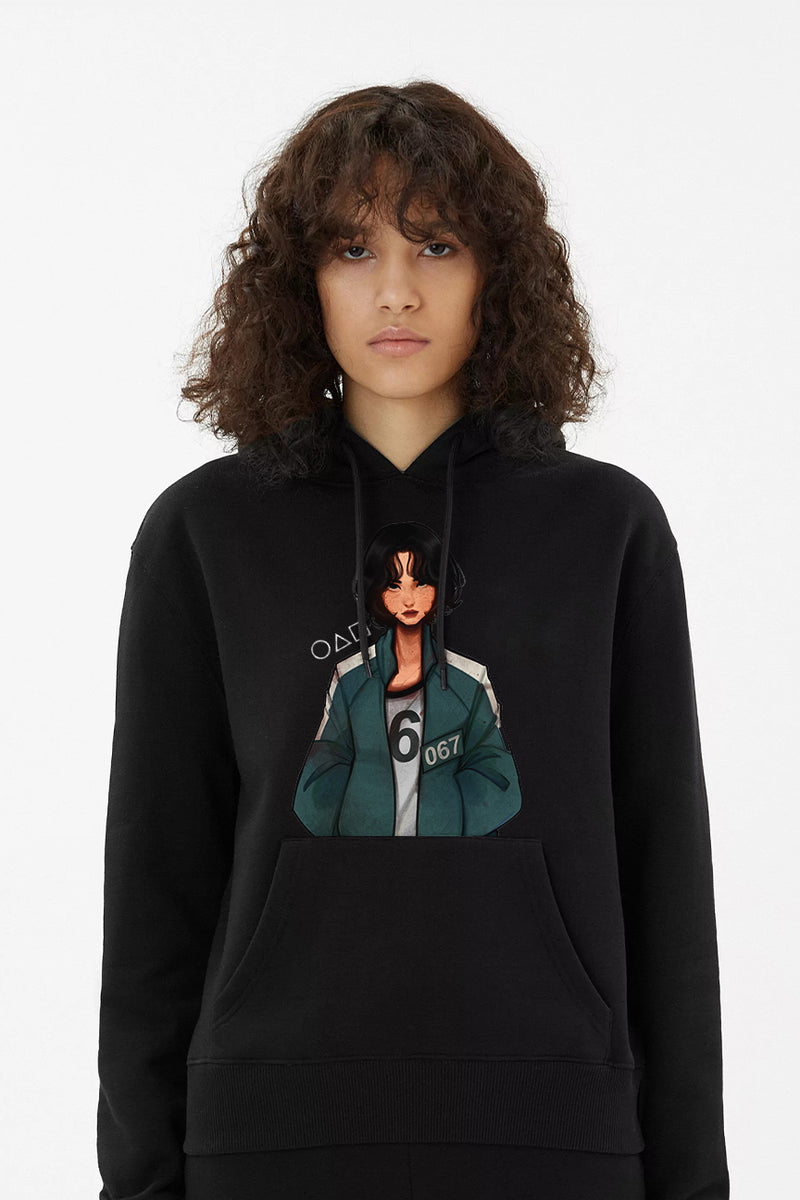 Squid Games Girl Hoodie - Black