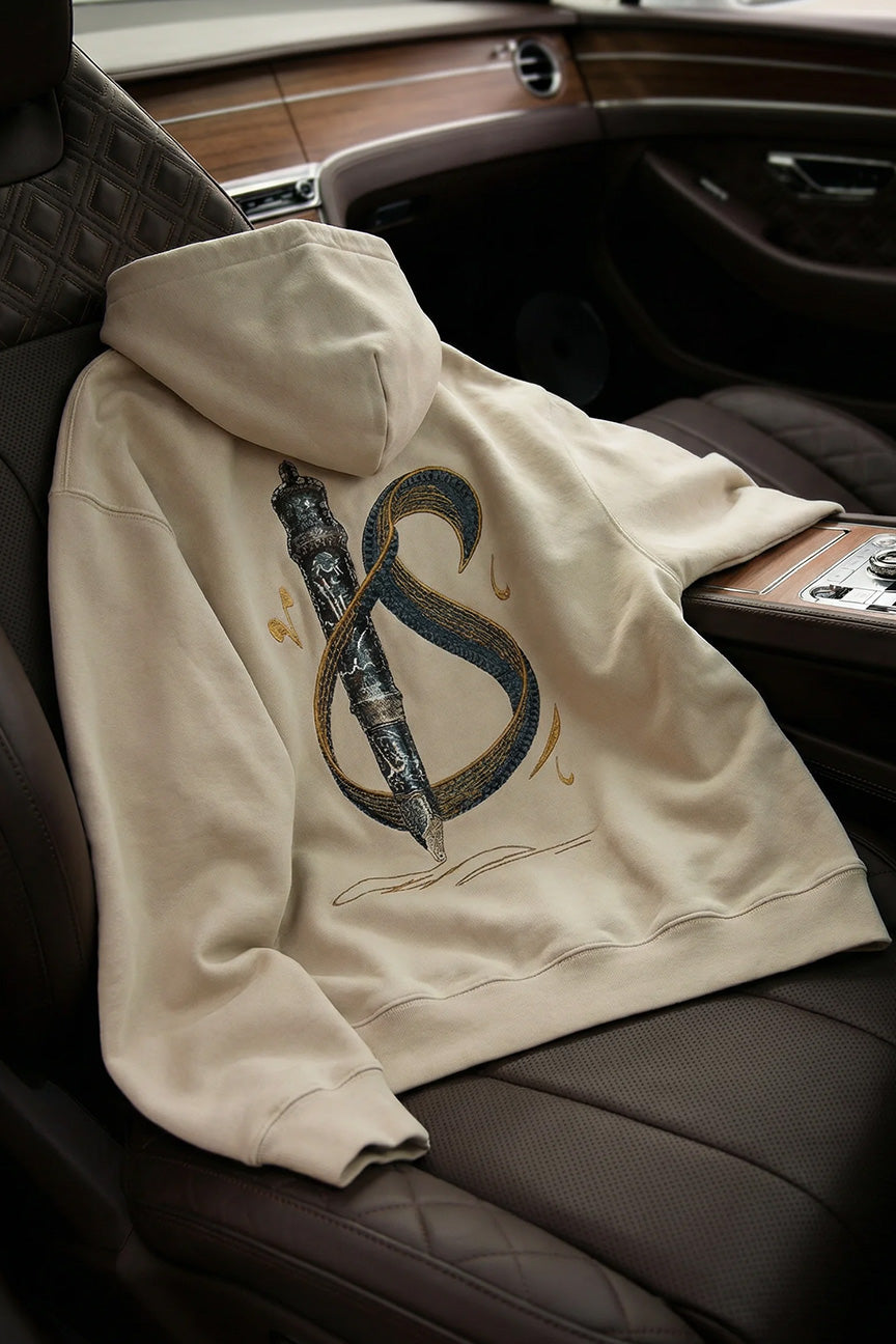 Calligraphy initial letter S Hoodie