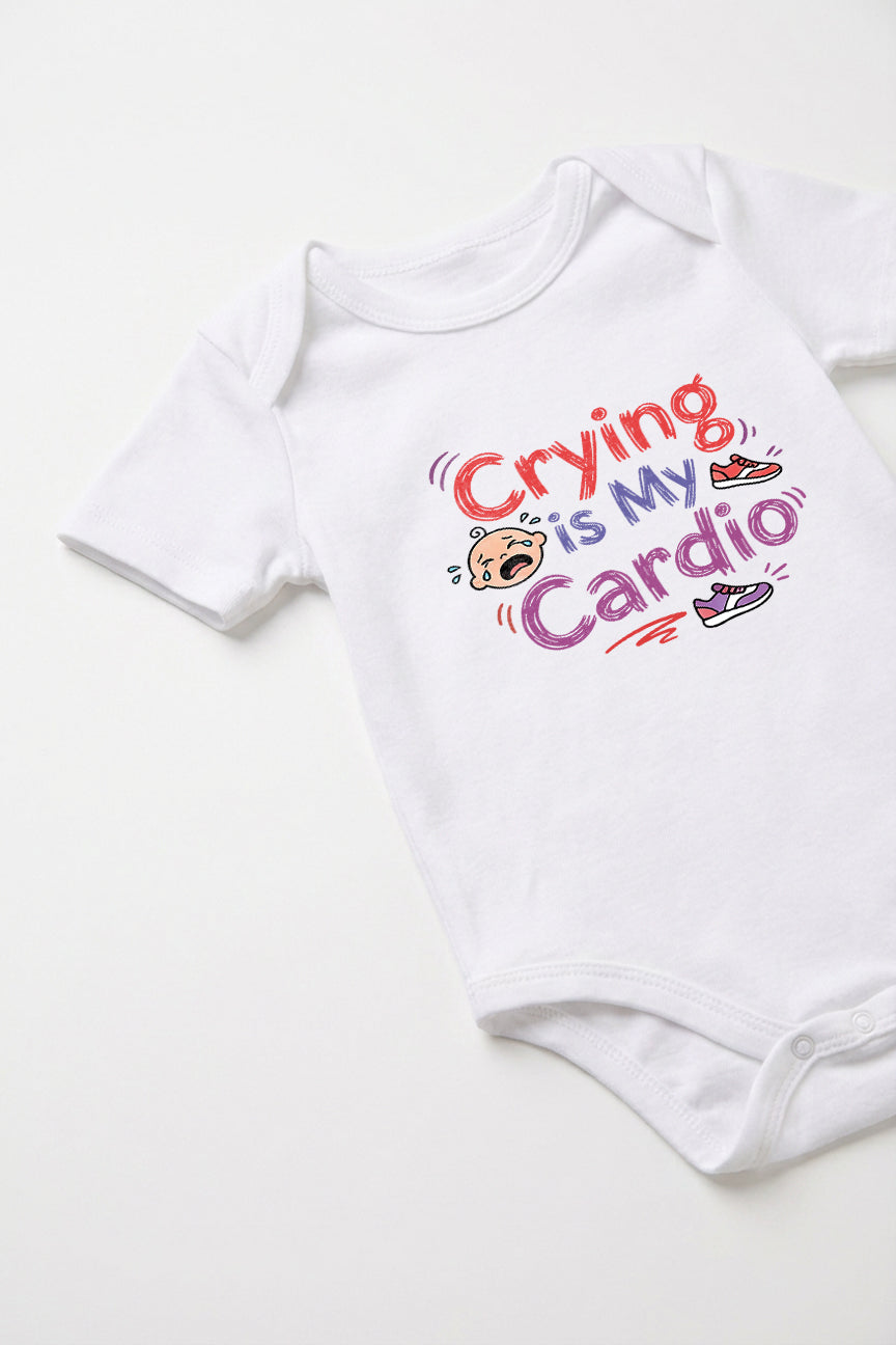 Crying is my Cardio Baby Romper