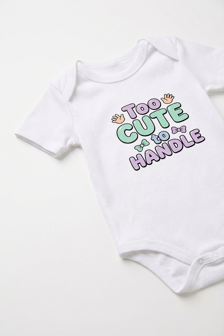 Too cute to handle Baby Romper