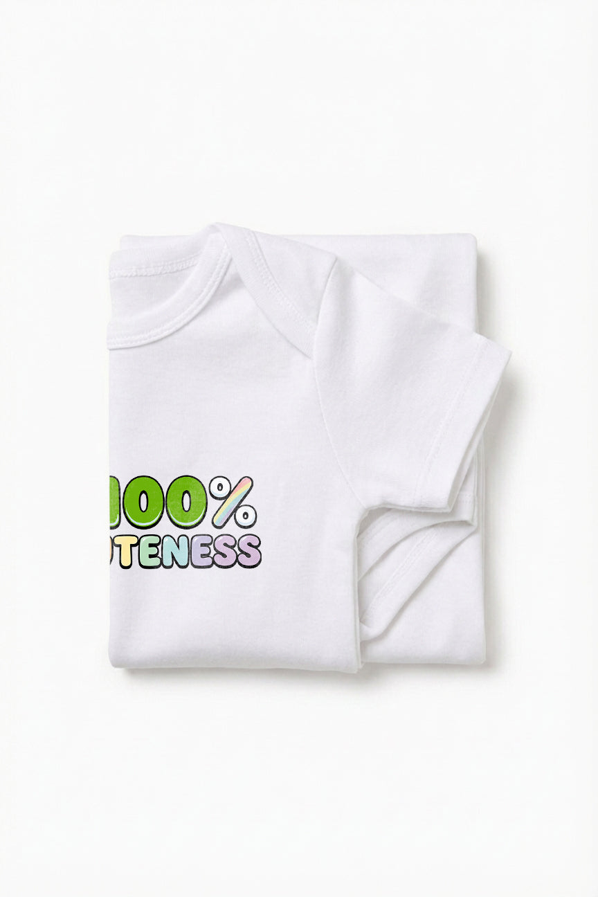 100% Cuteness Baby Romper