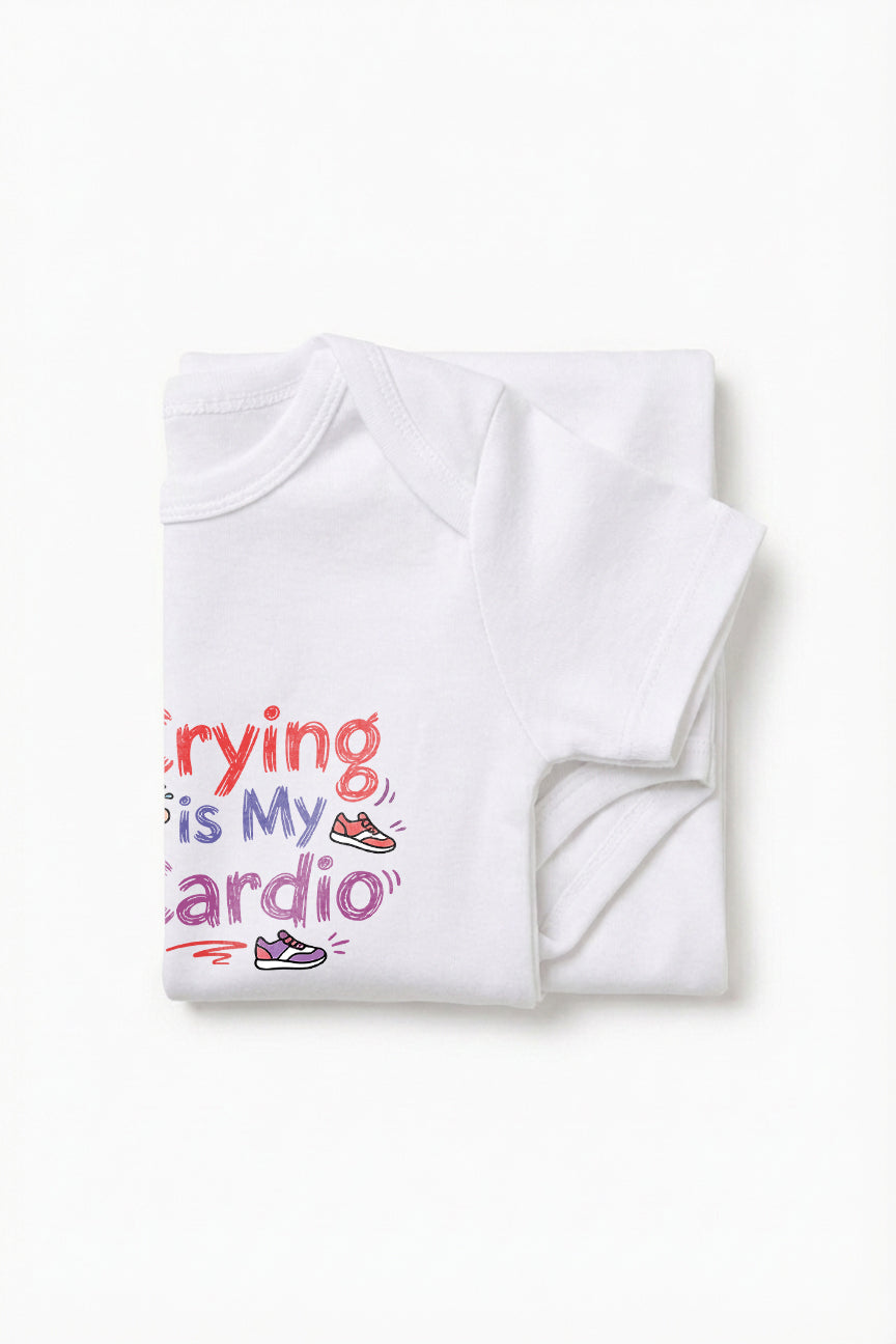 Crying is my Cardio Baby Romper