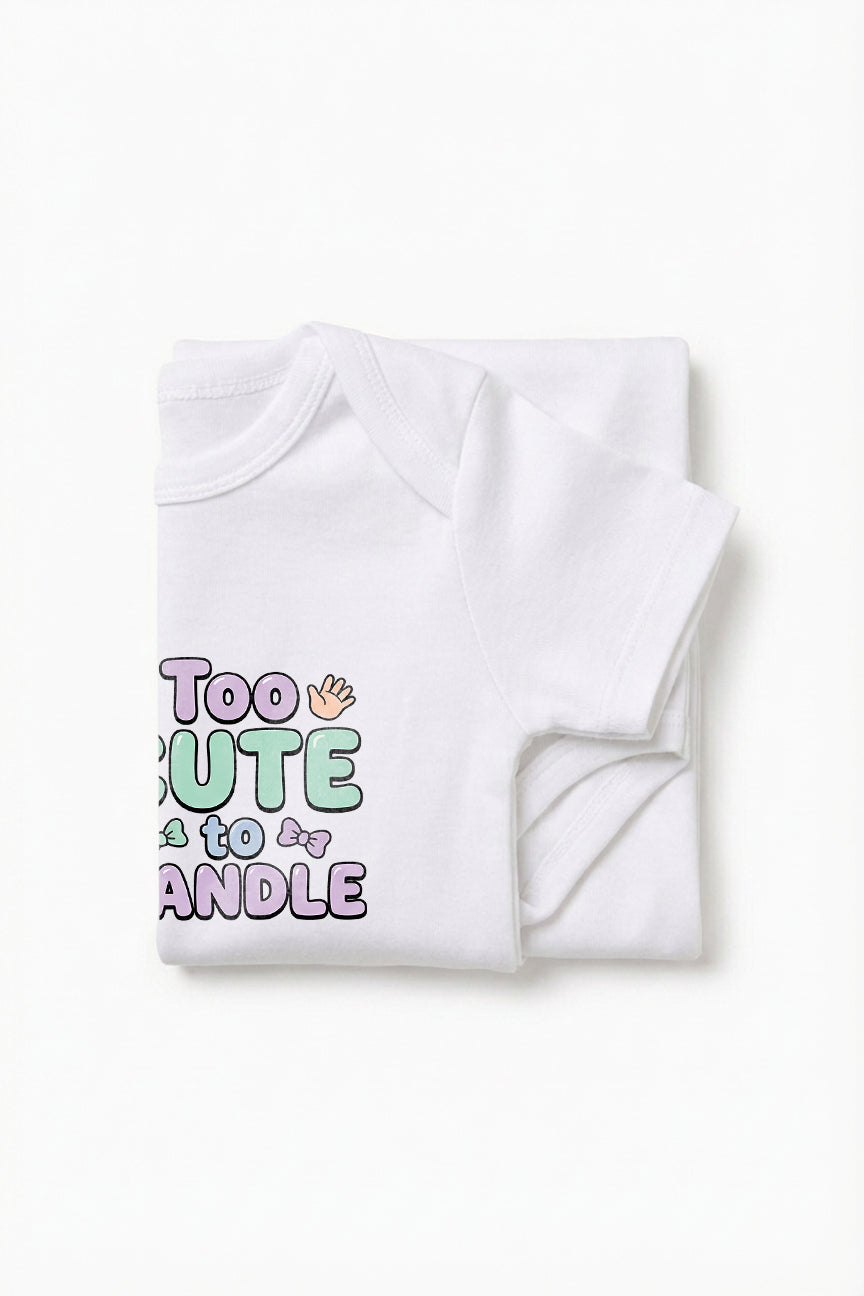 Too cute to handle Baby Romper