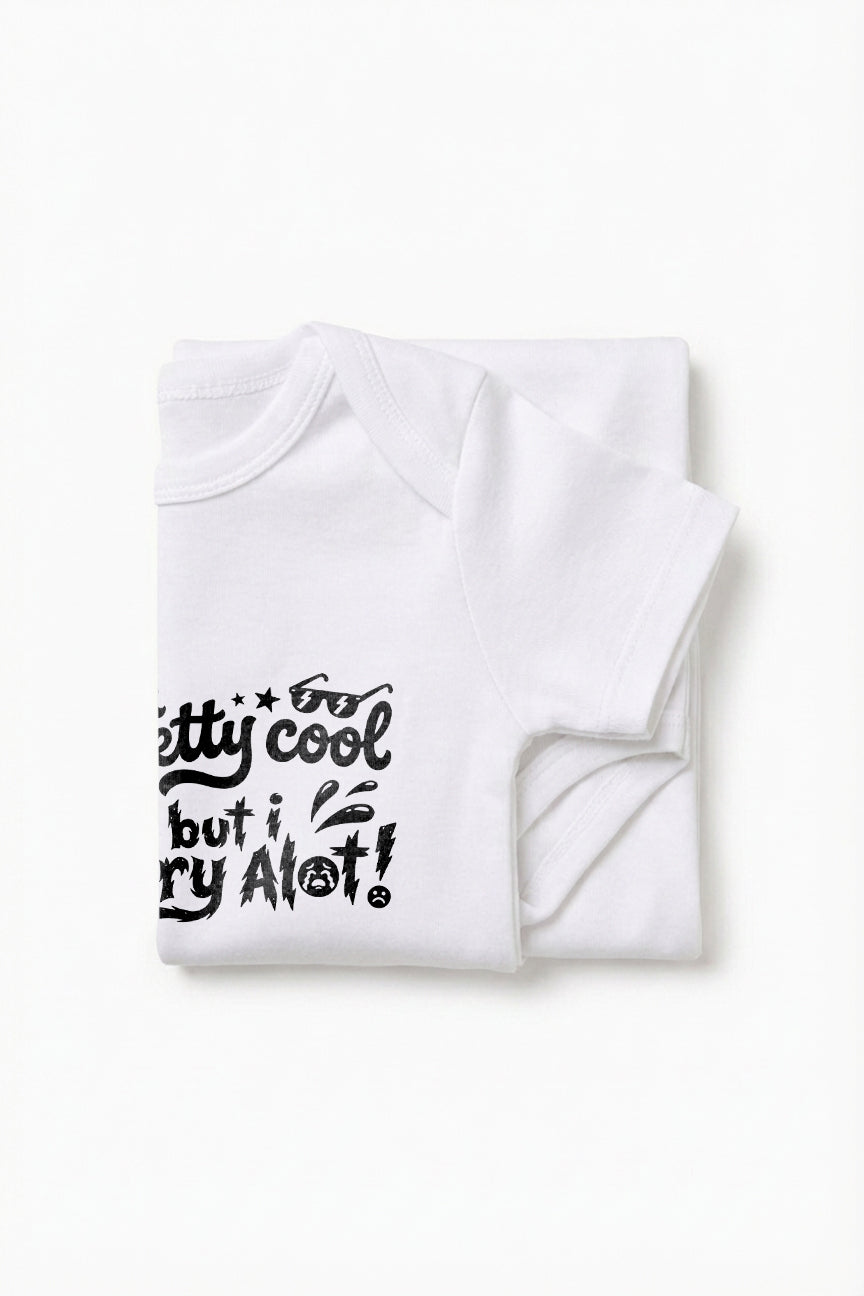 I am cool but I Cry Alot Baby Romper