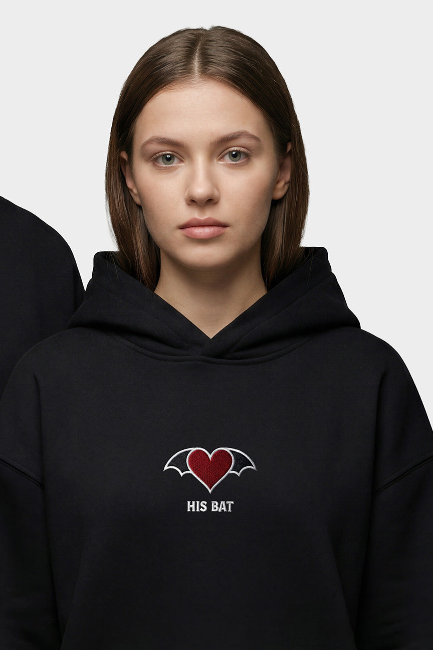 His Bat & Her Bat Couple Hoodies