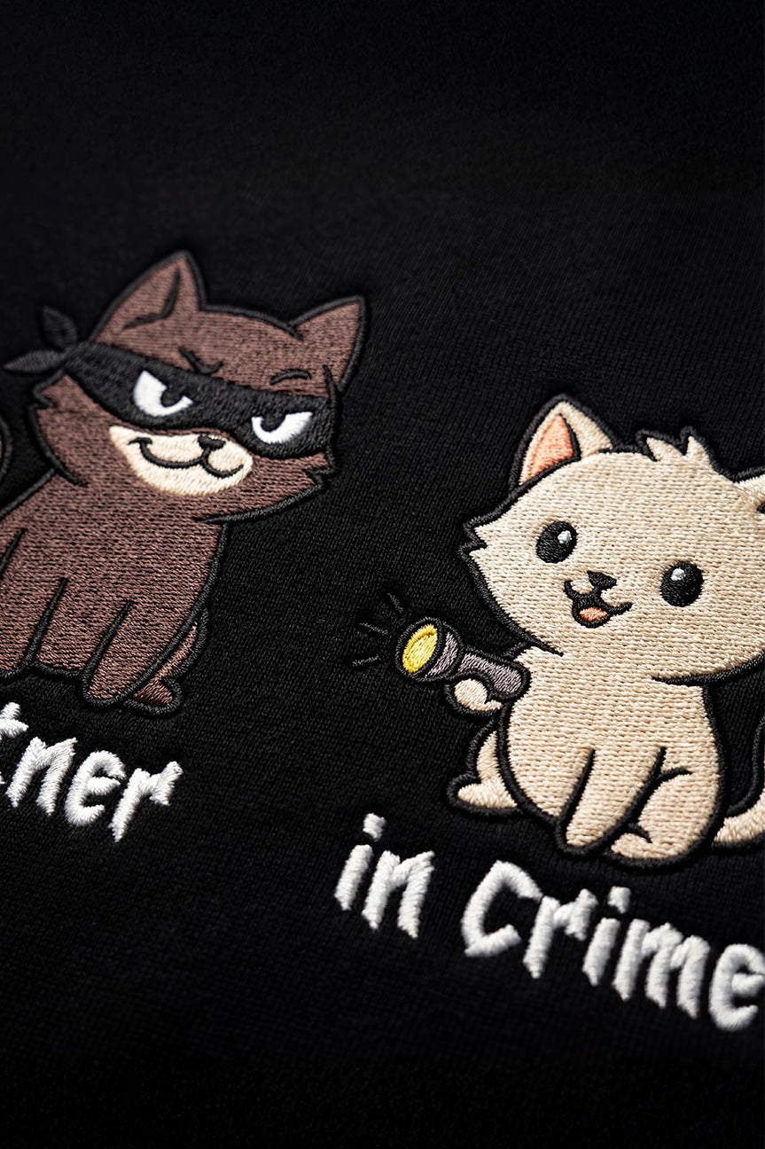 Partner in Crime Couple Hoodies