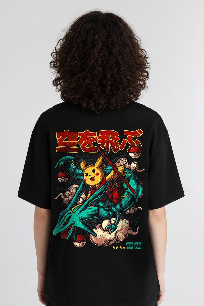 Pikachu and Rayquaza - Pokémon T-Shirt Premium