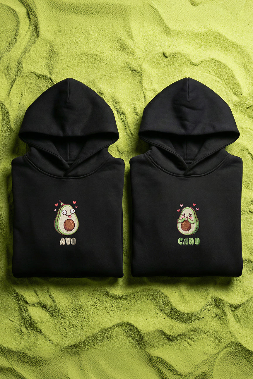 Avo & Cado Couple Hoodies