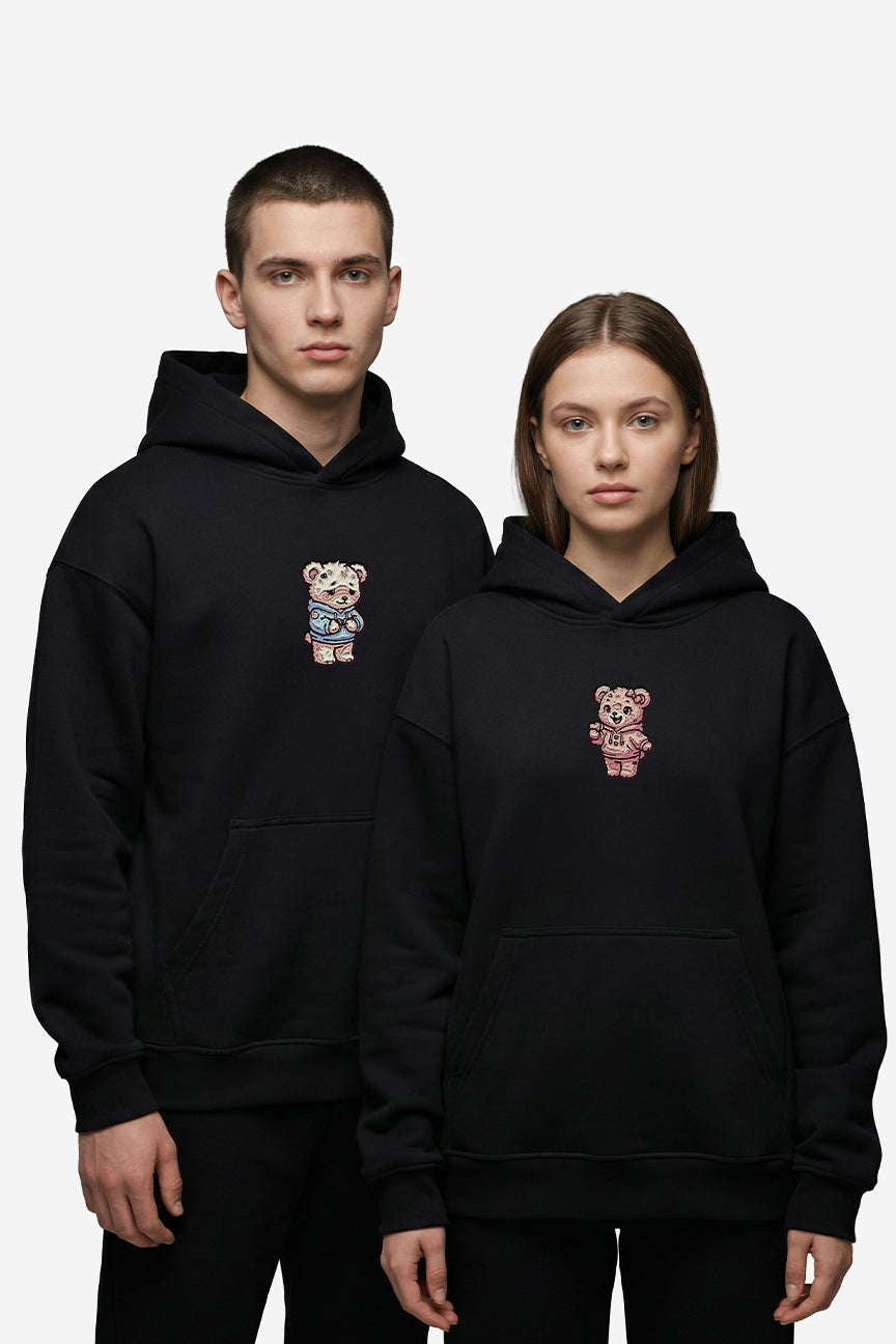 Teddy Love Couple Hoodies