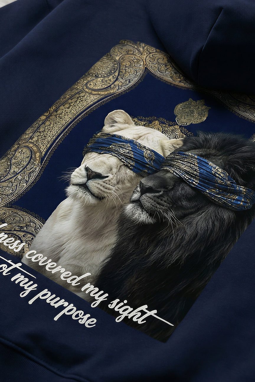 Darkness covered my sight royal lions Hoodie